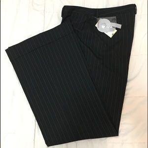 Nine West Pinstripes Black Pants